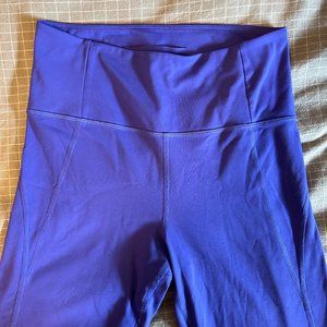 Girlfriend Collective purple 3/4 length compressive leggings